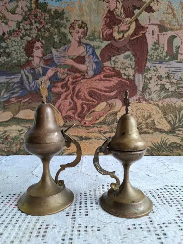 Incensários de bronze antigos (valor da dupla)