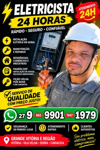 ELETRICISTA 24H - ALIANDRO | ATENDIMENTO QUANDO VOCÊ PRECISAR.