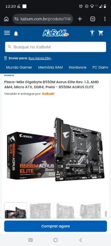Placa mãe e processador