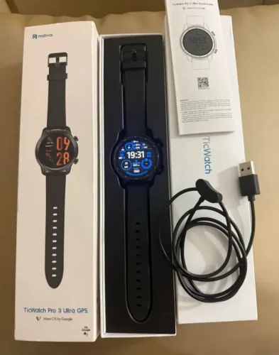 Smartwatch Ticwatch Pro 3 COM NFC GPS E MEMÓRIA INTERNA