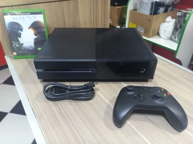 Lindo Xbox One FAT completo na caixa