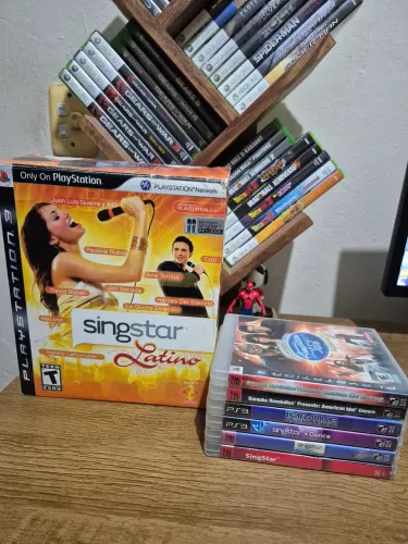 Singstar edição de colecionador karaoke + 6 jogos - playstation 3