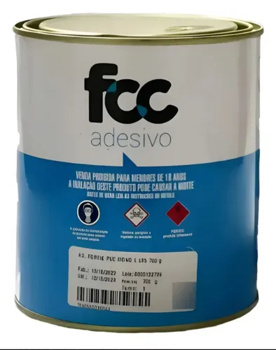 Cola Fcc Pvc Para Lonas, Vinil E Toldos, Brinquedos - 700g