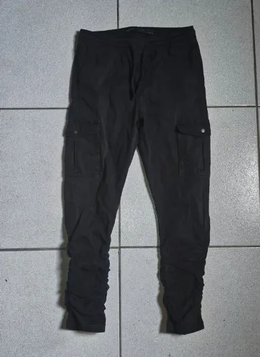 calça jogger bluesteel preta p sarja