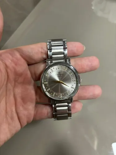Relógio Champion Elegance Luxo Quartz com pulseira de aço inoxidável