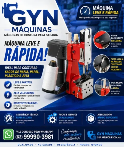 Venda e assistência técnica de máquina de costura