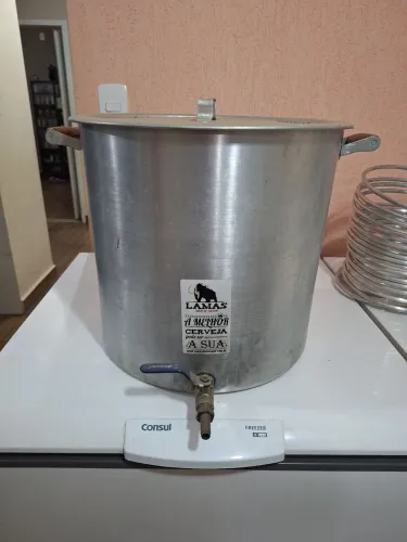 Panela cervejeira alumínio 45l
