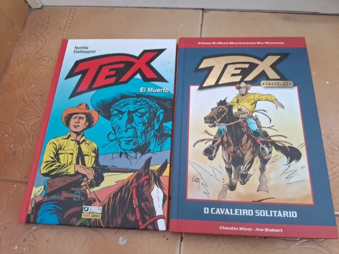 HQ quadrinhos Tex El Muerto e um cavaleiro solitário, capa dura.