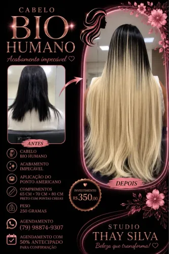 Cabelo bio humano premium
