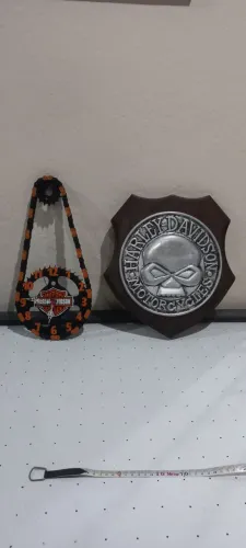 Placa e relogio Harley-Davidson