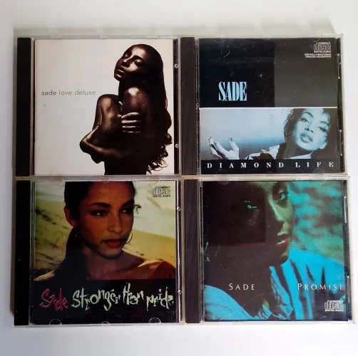 <br>Lote 4 CDs Sade originais - Diamond Life, Promise, Stronger Than Pride e Love Deluxe