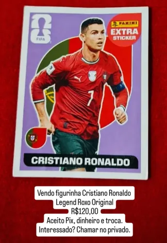 Figurinha Cristiano Ronaldo Legends