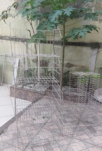 Cestos aramados lote com 8