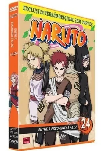 DVD - Naruto: Volume 24 Entre a Escuridão e a Luz (Novo - Lacrado) Exclusiva Versão Origin