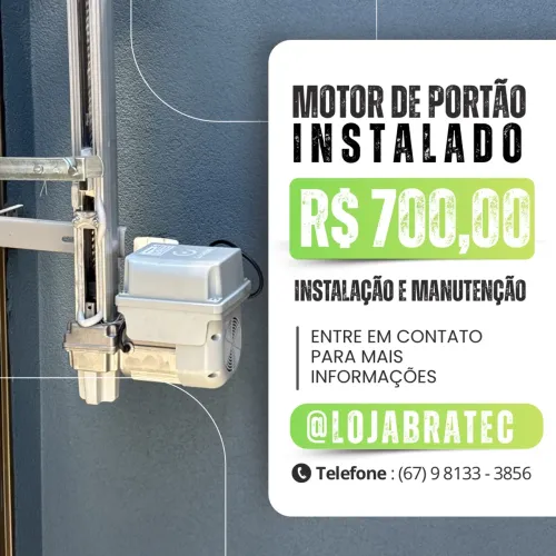 Motor para portão de elevação leve de 8 segundos (instalado)
