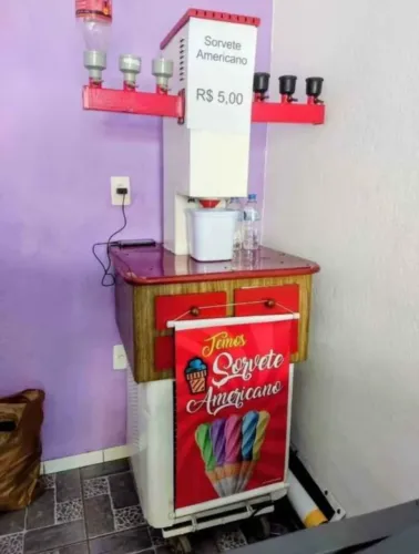 maquina de sorvete americano