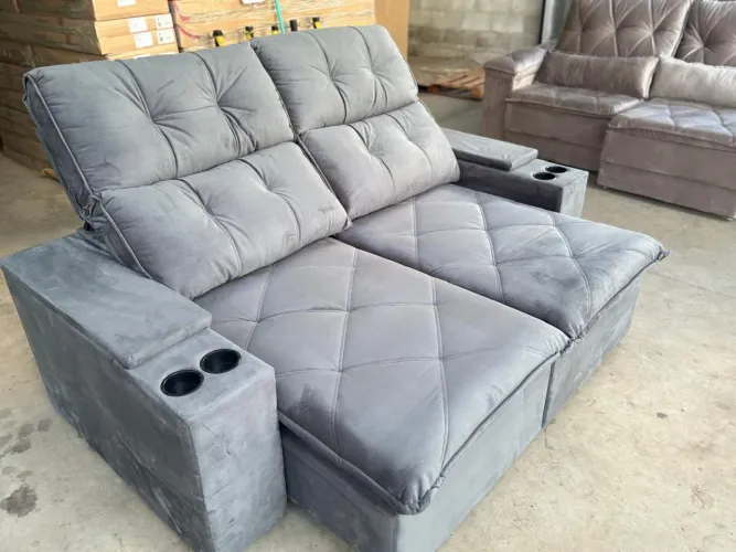 Sofá Retrátil e Reclinável Tamanho 200x140
