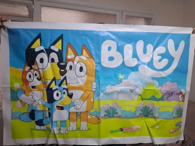 Kit Festa Bluey - Painel e display MDF