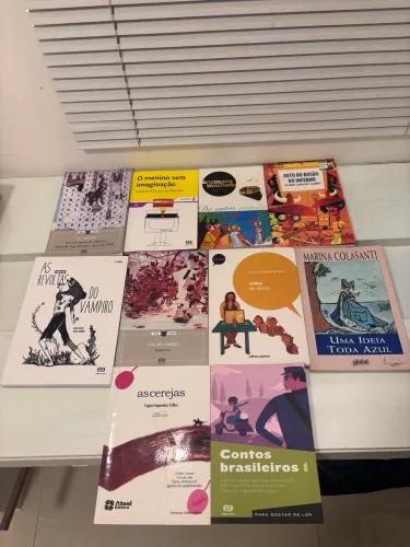 Conjunto com 10 livros infanto-juvenil de literatura brasileira