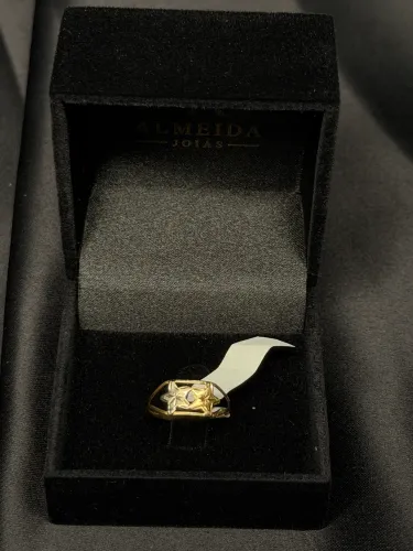 Anel ouro 18k N16