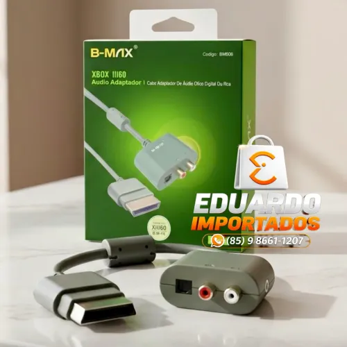 Cabo Adaptador de Áudio Xbox 360 - Saída Ótica Digital e RCA