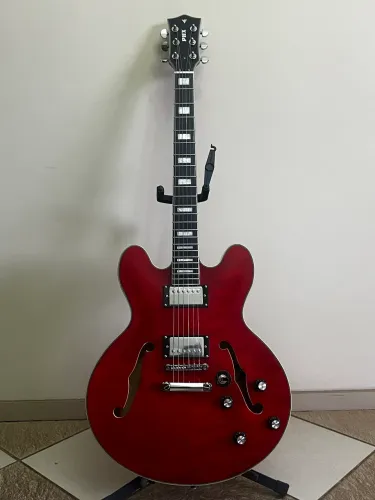 Vendo Nota Fiscal - Guitarra Phx Ac-1 Semi-acústica Vermelha
