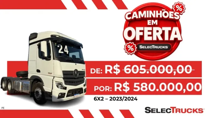 MERCEDES-BENZ ACTROS 2548 480 6X2 2023/2024.