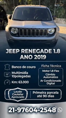 Jeep Renegade 1.8 4X2 Flex 16V Aut. 2019