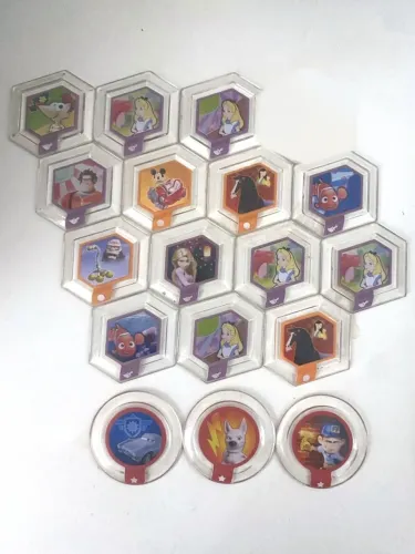 Lote 17 Power Discs Disney Infinity 1.0 originais