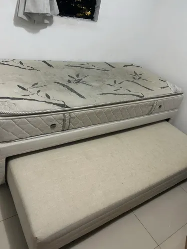 Bicama solteiro com cama auxiliar