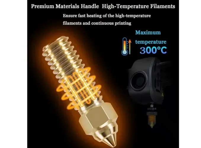 Bico Impressora 3D Creality Oficial Ender 3 V3 KE, Alta Velocidade 0,6mm 2 Un COD-CP934