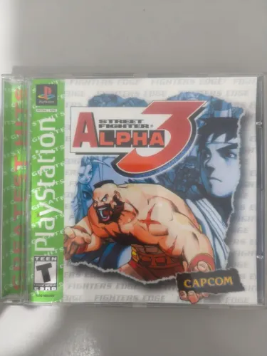 Street Fighter Alpha 3 PS1 original Completo 