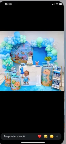 Decoração com Balões inclusos
