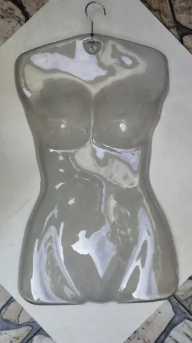 Cabide Collant Busto Manequim Pvc Feminino Transparente/BARATO