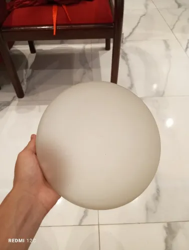 Globo lustre de vidro de ventilador Arno ultimate