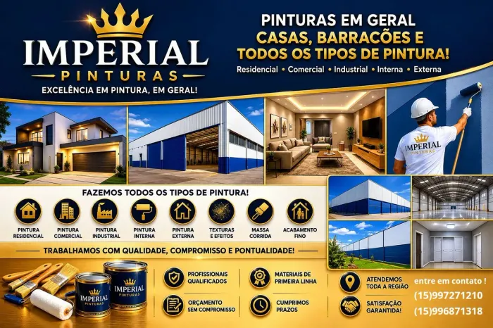 Imperial pinturas faça seu orçamento sem compromisso 