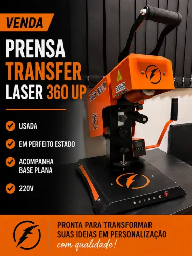 VENDE-SE: Prensa Transfer Faster 360° UP + Base Plana