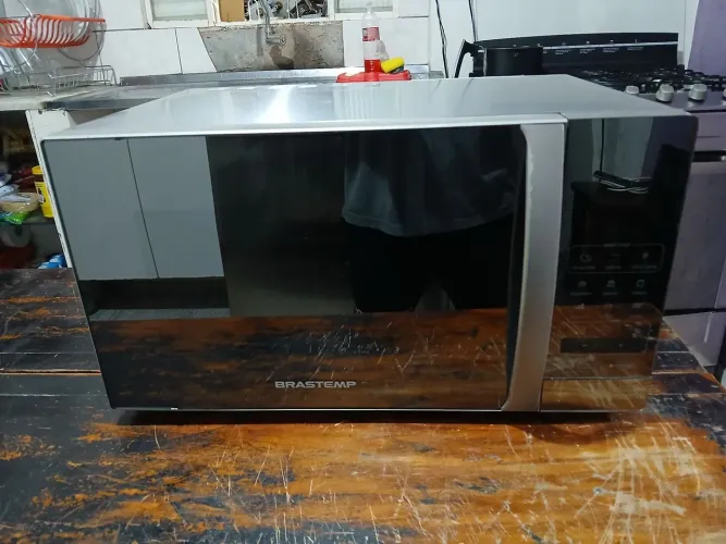 Microondas Brastemp 30 litros inox espelhado 
