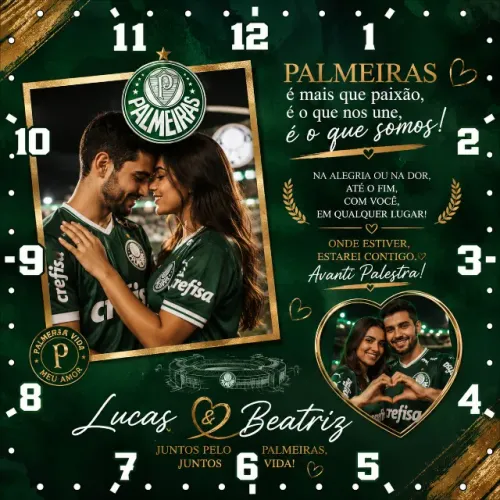 Relógio Personalizado em Alta Qualidade - Produção Rápida