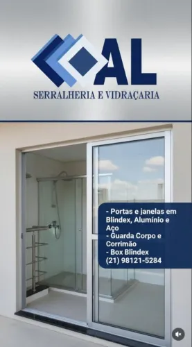 Serralheria, alumínio, aço, vidro e box