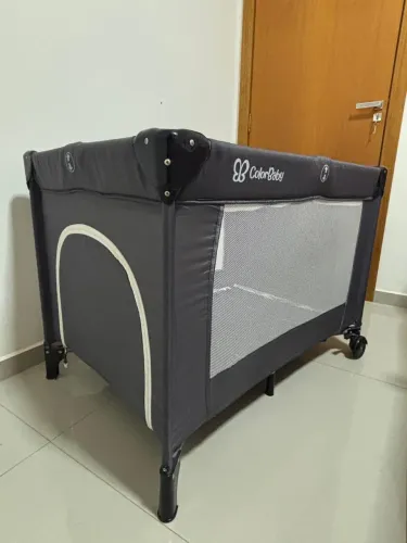 Berço Portátil Infantil Cercado Desmontável Com Bolsa Para Transporte - Color Baby.