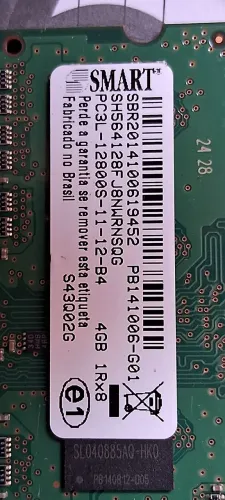 Memória DDR3 4gb Lenovo Pc3L-12800s 1600mhz