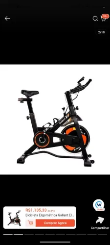 Bicicleta ergométrica usada 2 x