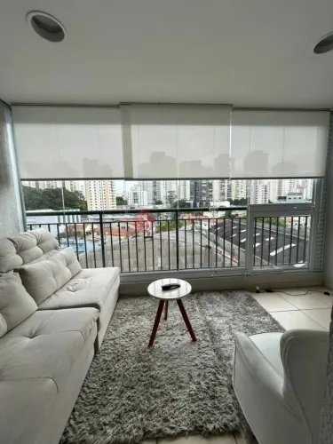 Apartamento mobiliado no Tatuapé, 2 quartos, 1 suíte e 1 vaga fixa e livre
