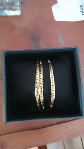 Cordão banhado a ouro masculino