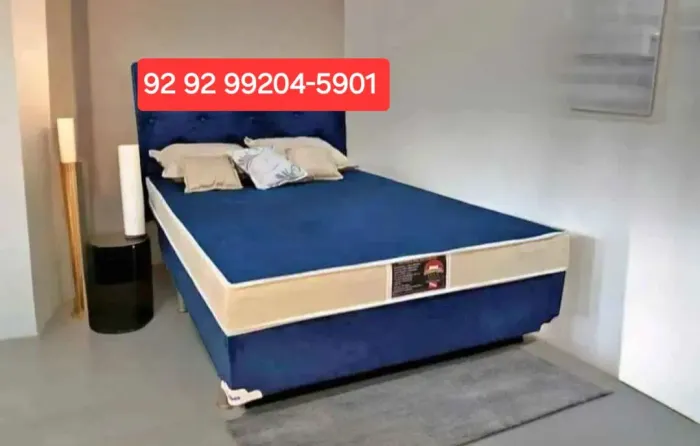 CAMA DE CASAL AZUL ??