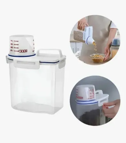 Pote organizador 1.5l Com Medidor Dispenser 