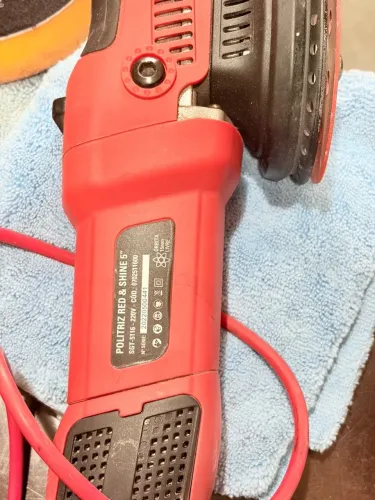 Roto orbital 15mm precisa trocar o prato. 220v
