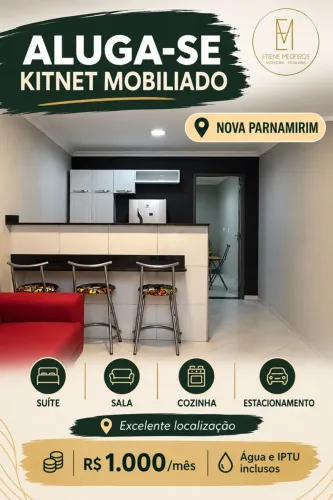 Alugo kitnet mobiliado