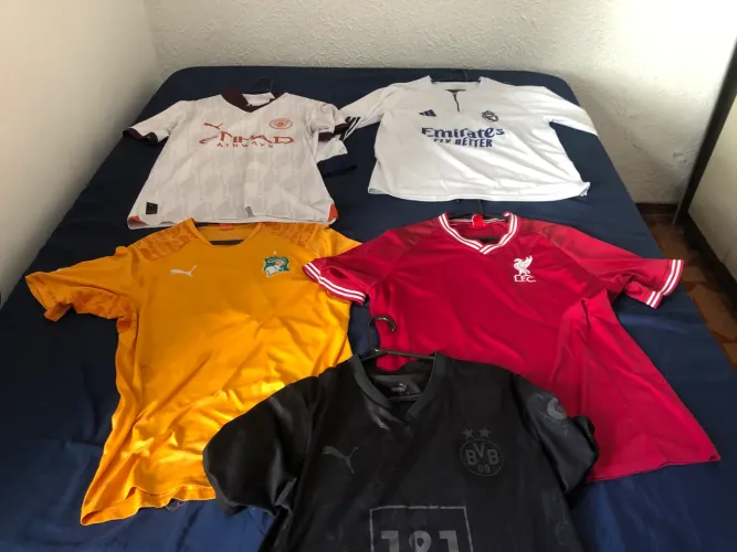 5 CAMISAS DE TIMES EUROPEUS